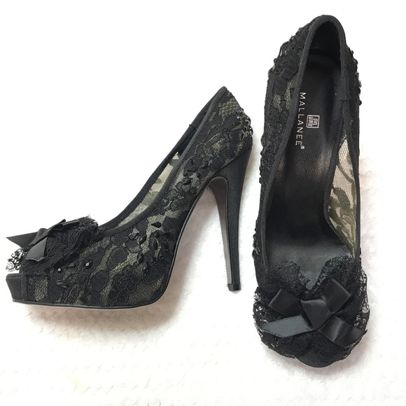 NEW Sexy Mallanee Beats and lace platforms Germany - Picture 3 of 6